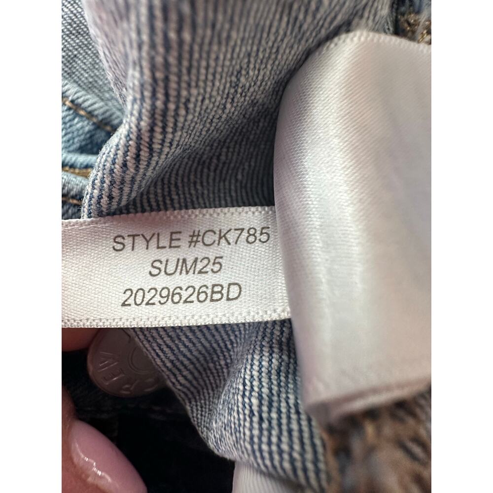 J.Crew Factory Womens 30 Full Length Slim Wide Leg Jeans High Rise Light Wash - Picture 7 of 11
